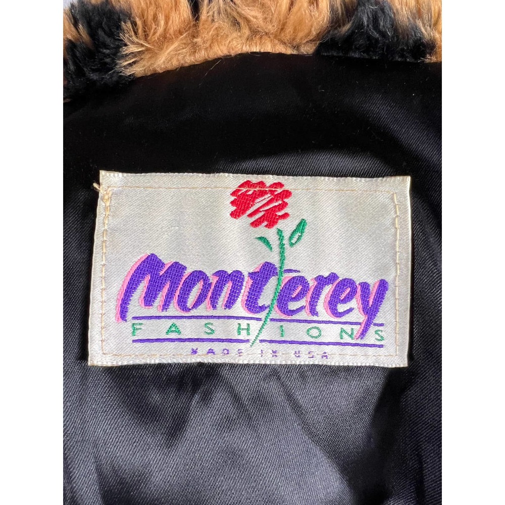 Vintage Monterey Fashions faux fur womens jacket EUC Medium - Picture 3 of 8